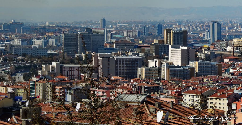 Abidinpaşa Köşkünden panoramik Ankara. Hacettepe üniversitesi by Ahmet Soyak