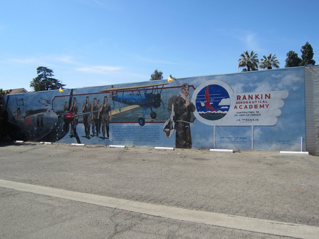 "Rankin Field" Mural, Tulare, California by Ranger Mosby