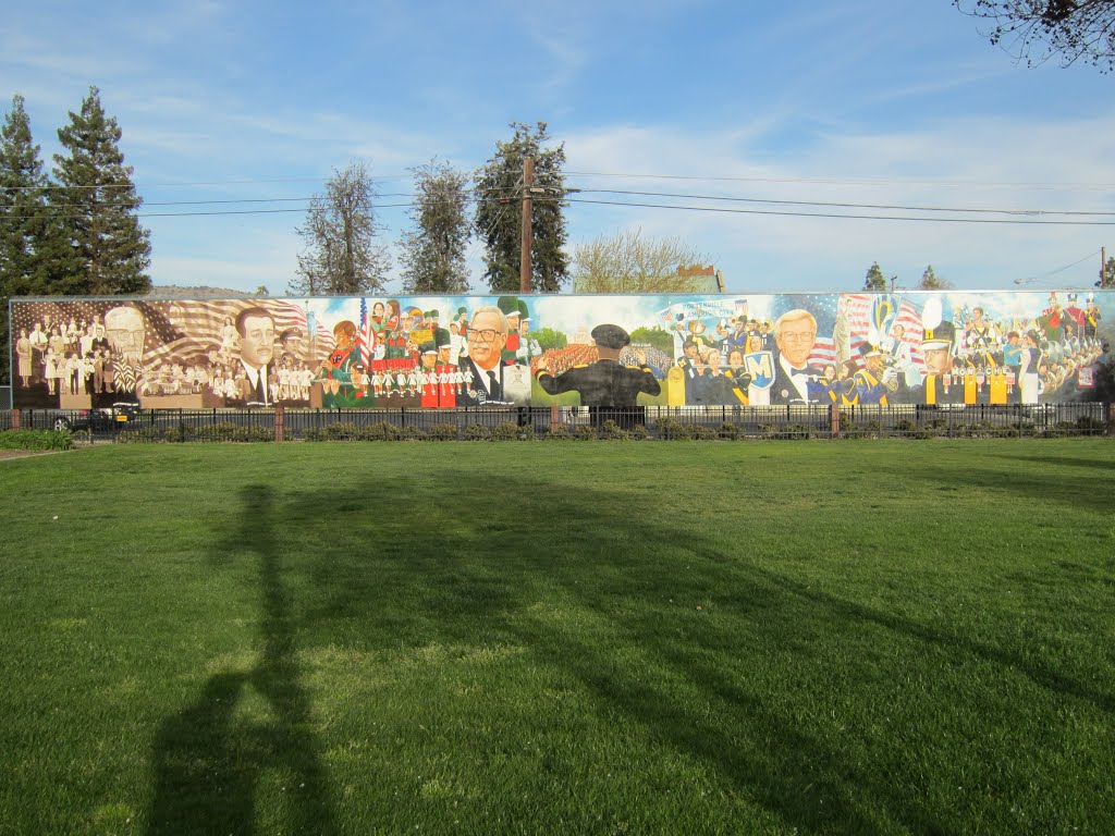 "Marching Through Time" Mural, Porterville, California by Ranger Mosby