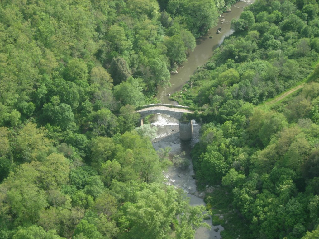 Ponte sul ruscello (aerial view) by guidodelta