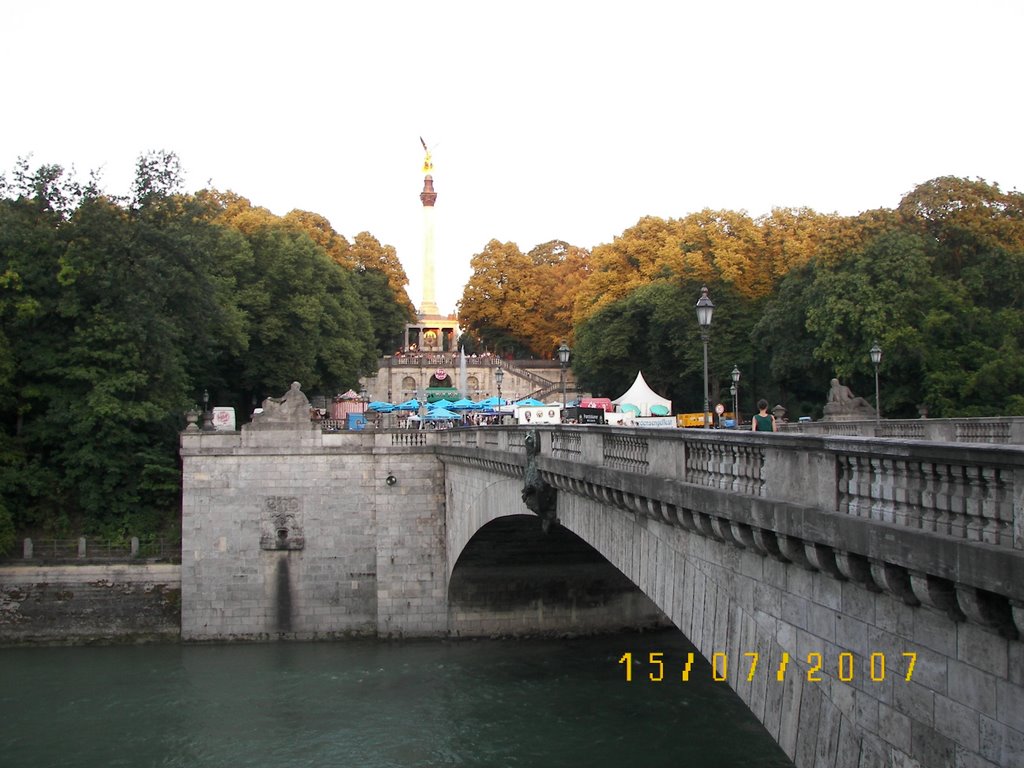 Ludwigsbrücke mit Friedensengel by TF by Taxifred