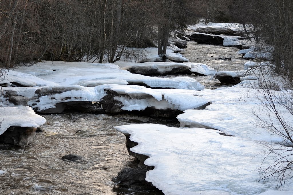 Rapid Nukarinkoski in the winter (River Vantaanjoki, Nukari, Nurmijärvi, 20140308) by RainoL