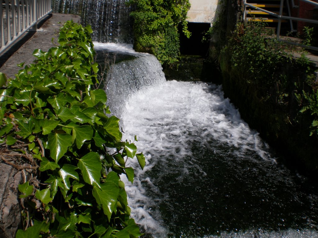 A Small Wier at Cheddar by daffyd