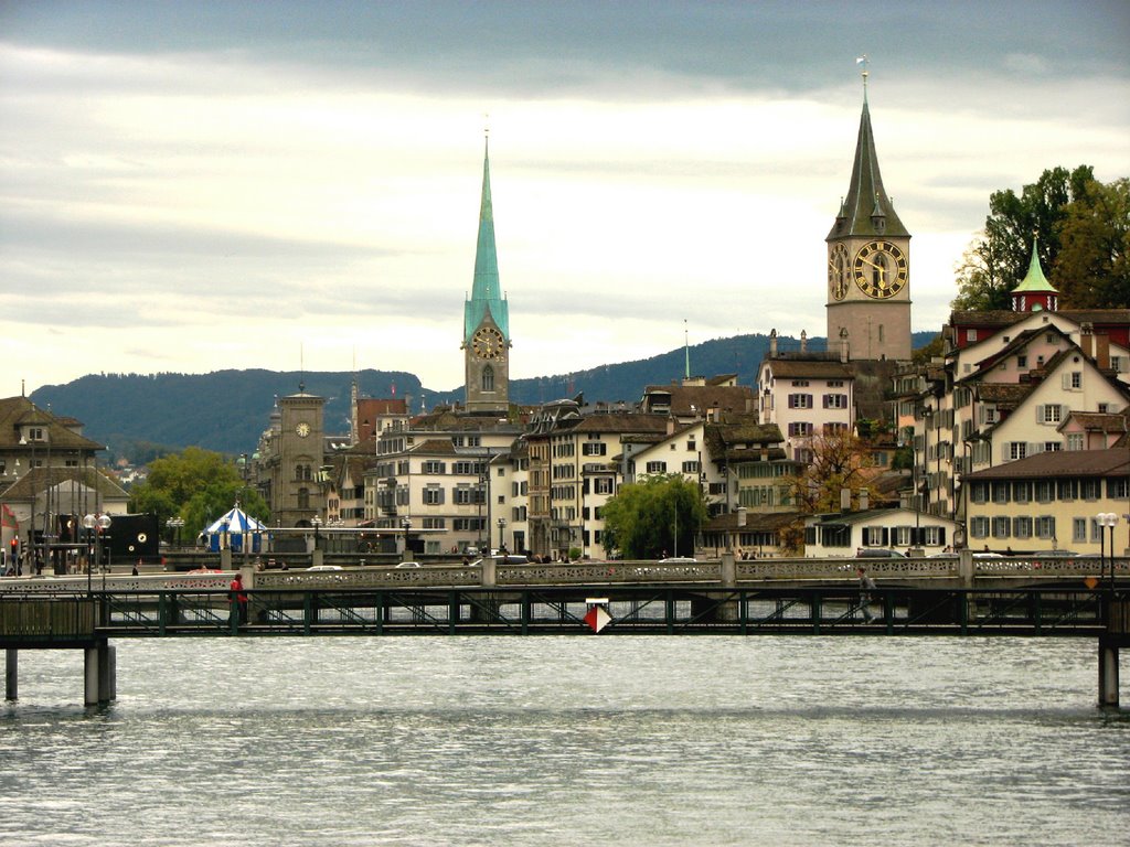 Zurich on River Limatt by Anil Ghorpade, Pune (India) by anil.ghorpade@tatamo…