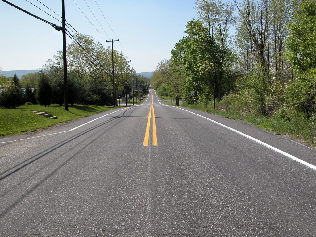 Looking Westward down the Chambersburg Pike from the Site of the First Shot Marker, Knoxlyn Road at the Chambersburg Pike by Seven Stars