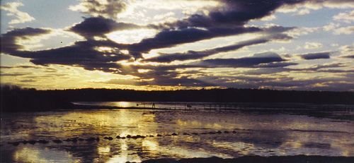 Sunset at Fort Popham by DawnInMaine