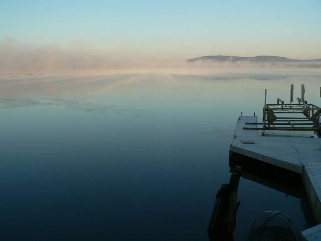 Foggy Sunrise on Tupper Lake by spollacek