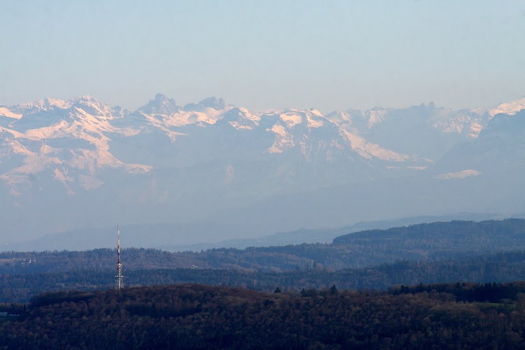 Sicht ins Mittelland und die Alpen, März 2014 by supraph2