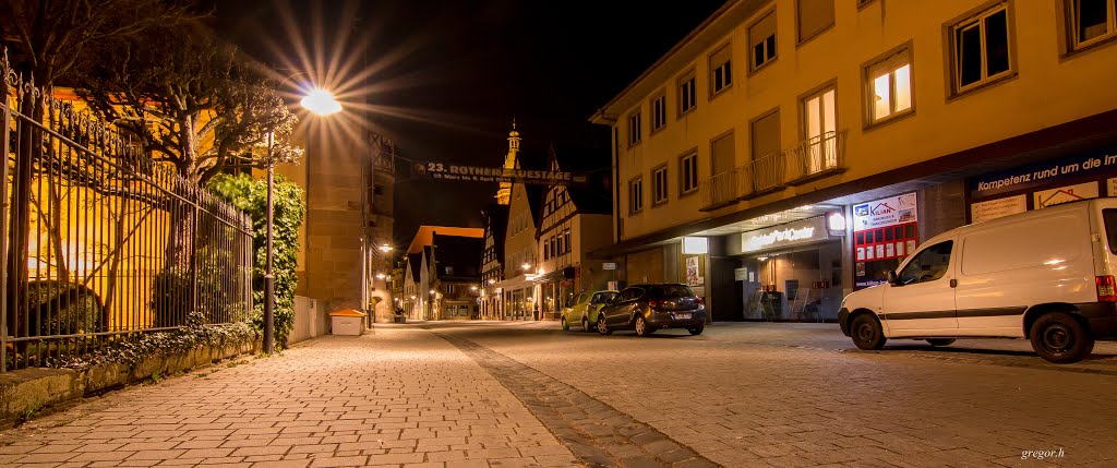 Roth bei Nacht "Haupstraße" - März 2014- D by gregor.h