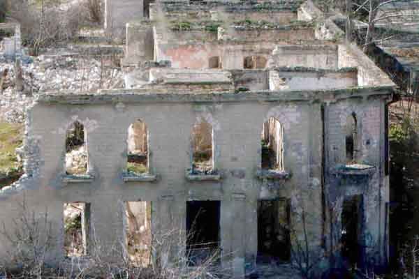 Ruins Aghdam town of Azerbaijan Republic after armenian occupation by Rovshan Talishinski