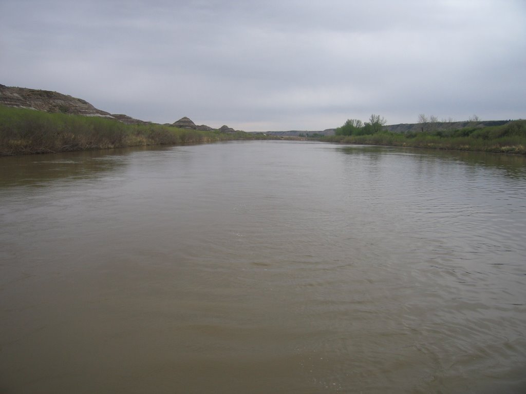 Crossing the Red Deer River at Bleriot Ferry North of Drumheller by David Cure-Hryciuk