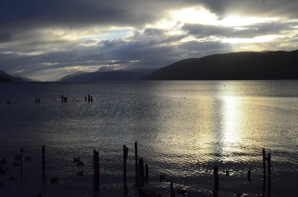 Light on the Hills Loch Ness by Haggs