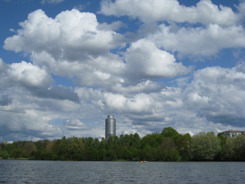 Heaven clouds Wöhrder See and Business Tower-1 by alp911