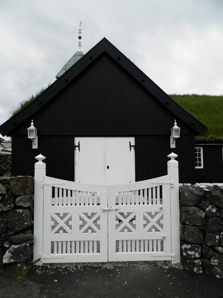 The Church of Strendur, Faroe Islands, Kirkjan við Sjógv by Eileen Sandá