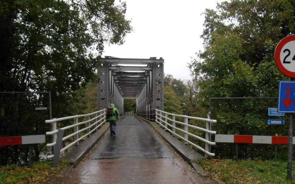 Via de baileybrug over het Twentekanaal bij Almen by Dina Steendam