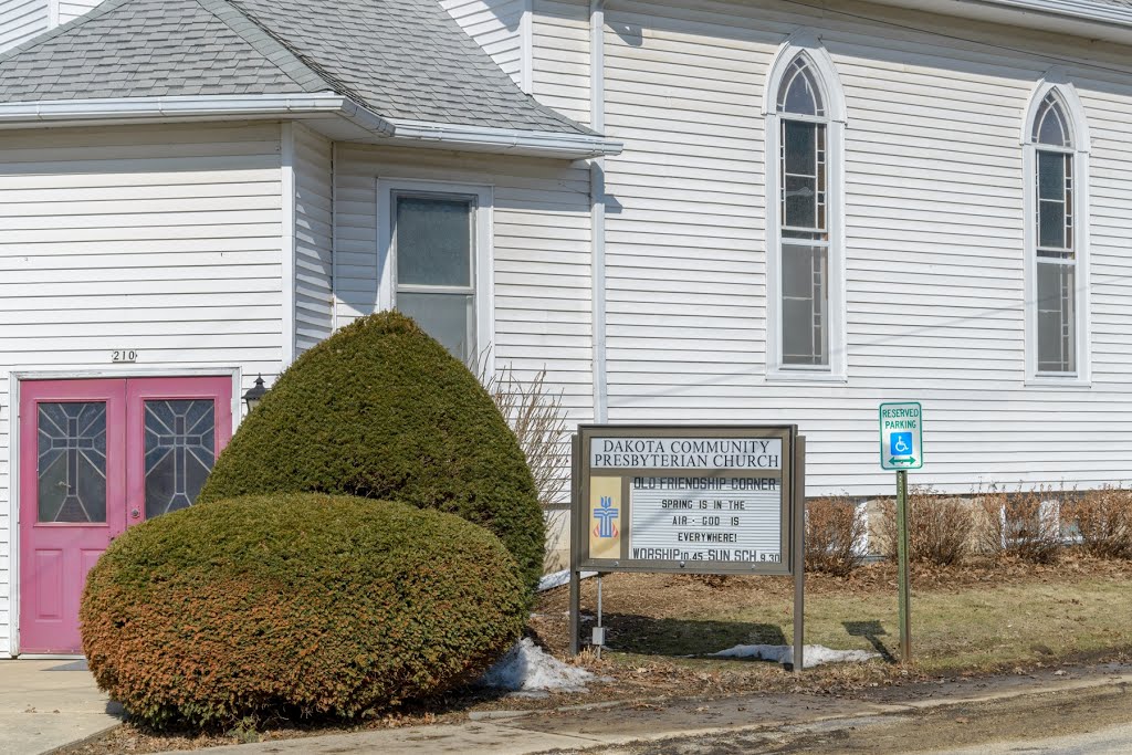 Dakota Community Presbyterian Church worship schedule by D200DX