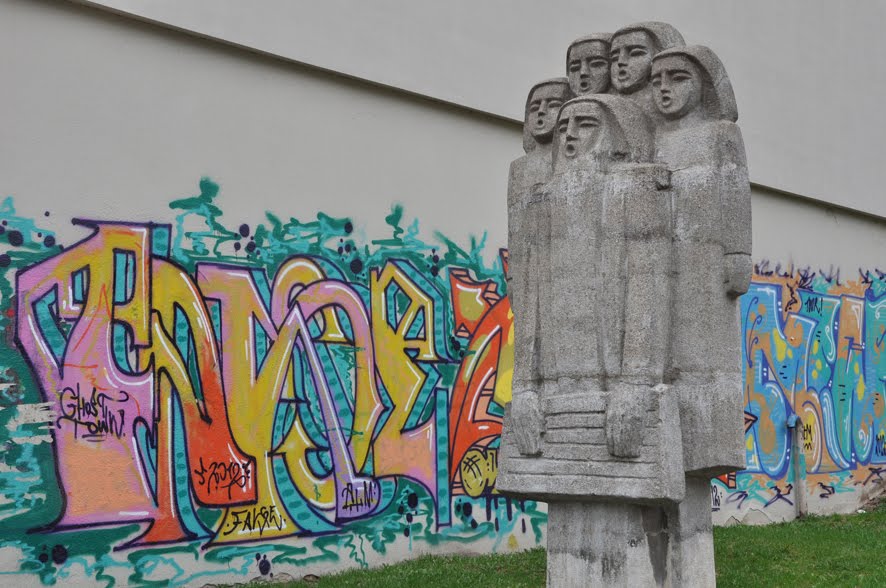 Avenue of statues opposite Art Museum, Kaunas 04/2013 by Gala Atonen