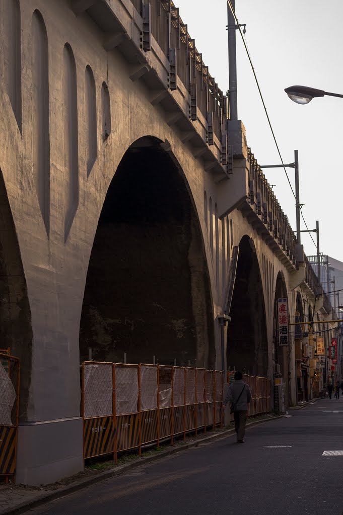 JR Sobu line, Railway viaduct / 総武線高架 by Kangoo_