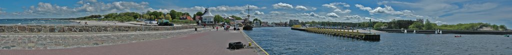 Port Ustka,Ujście rzeki Słupii by Piotr Żołondek