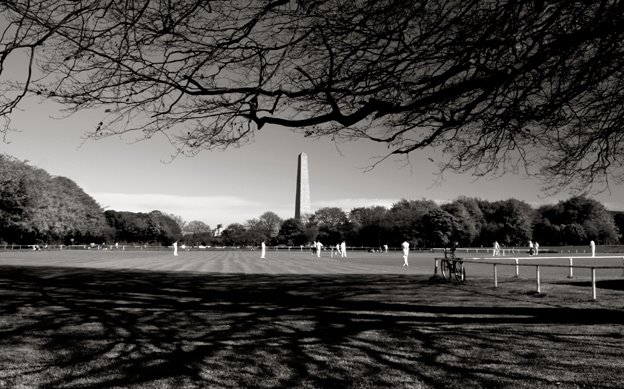 Cricket in the Phoenix Park, Dublin, Ireland. by 2c