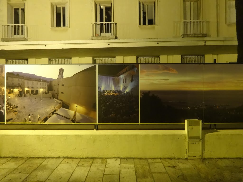 Pictures celebrating the Tour de France on the Town Hall of Bastia by Diego Giuseppe