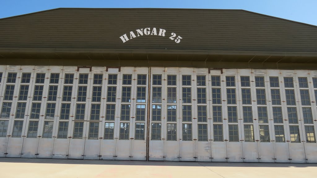 Doors to Hangar 25 at old Webb Air Force Base, Big Spring, TX by phil h