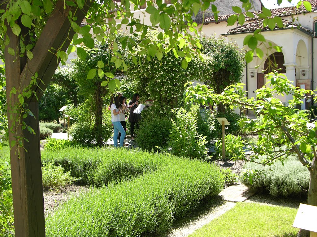 Giardino interno di palazzo in Cherasco by rnervi