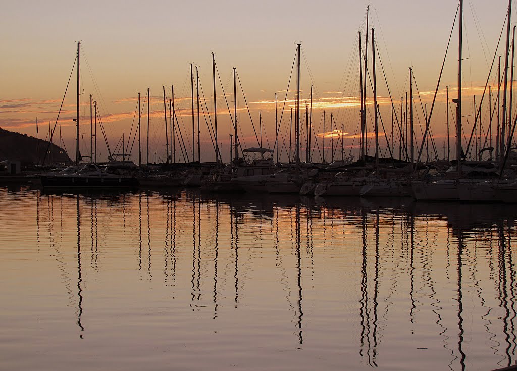 Evening marina by emil sluga