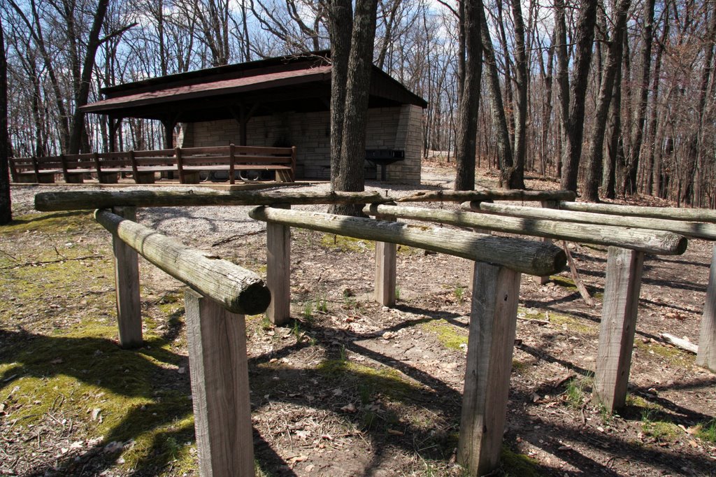 Beulah Shelter, Greensfelder Park, donated by Ed F. Bright in honor of his mule Beulah by Ryan Calhoun