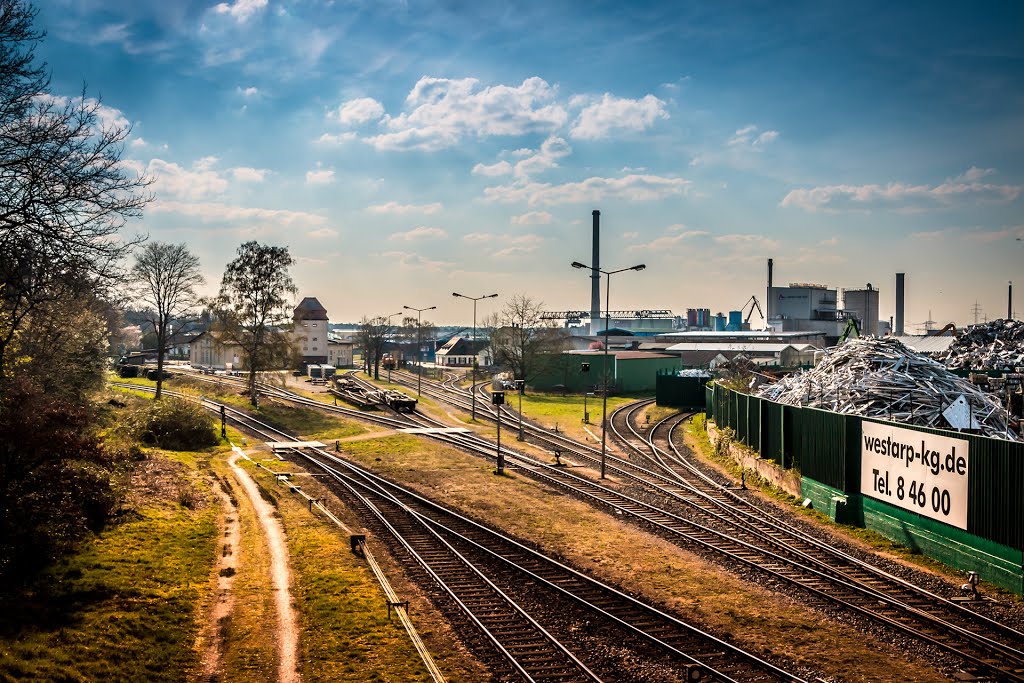 Gleisbereich des Bayernhafen Aschaffenburg by Umfli