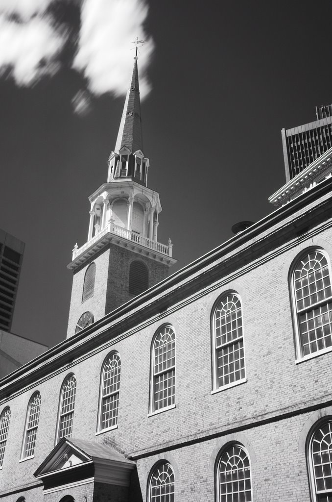 Old South Meeting House (Infrared BW) by daniel schuette