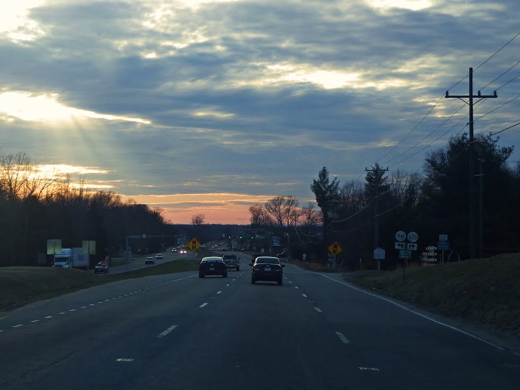 Ride Into The Sunset, RT 3, Virginia by Dan R. Mills