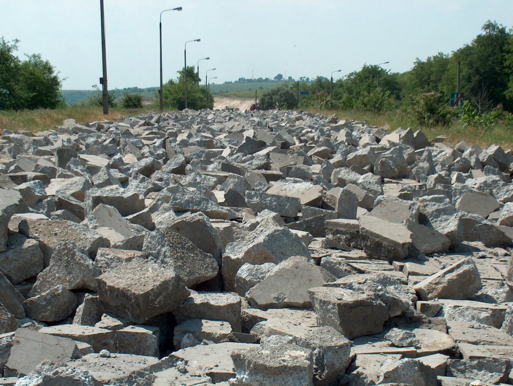 Autostrada in timpul reabilitarii (2005) by bucata