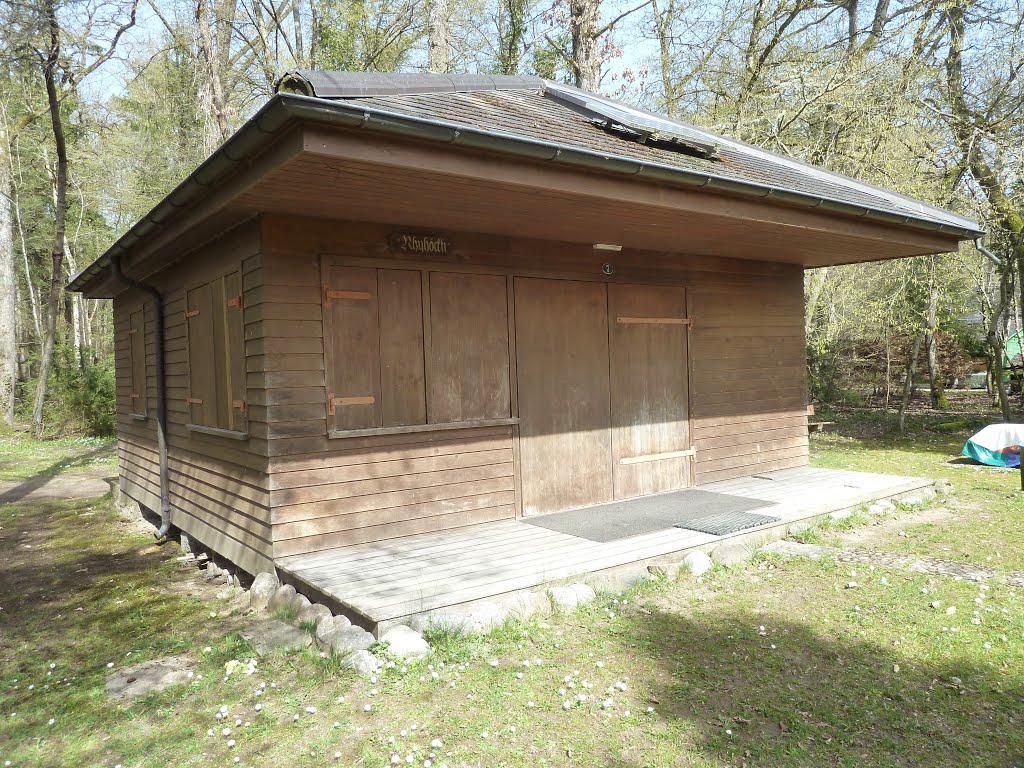 Waldsiedlung bei Büsingen am Hochrhein, Deutschland 140330 by helicop