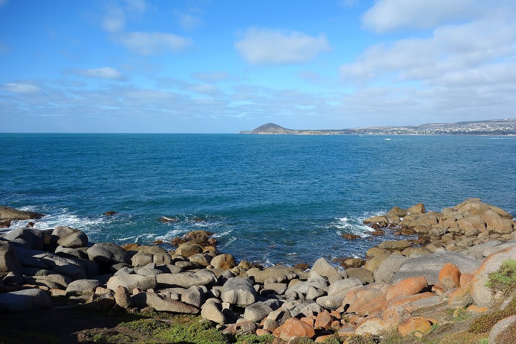 Lichen covered rocks on Granite Island by TheDoc-AUS