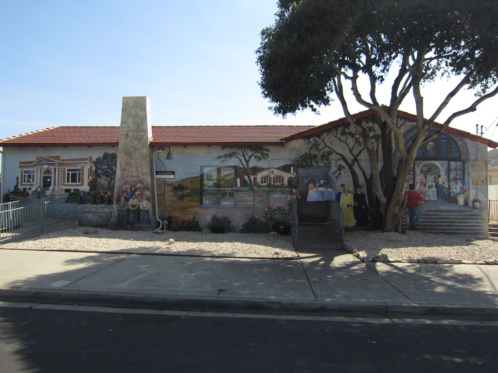 "History of Alpha Club" Mural in Lompoc, California by Ranger Mosby