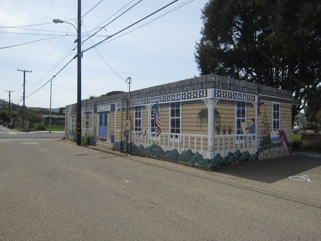 "An Artist's Cottage" Mural in Lompoc, California - North View by Ranger Mosby