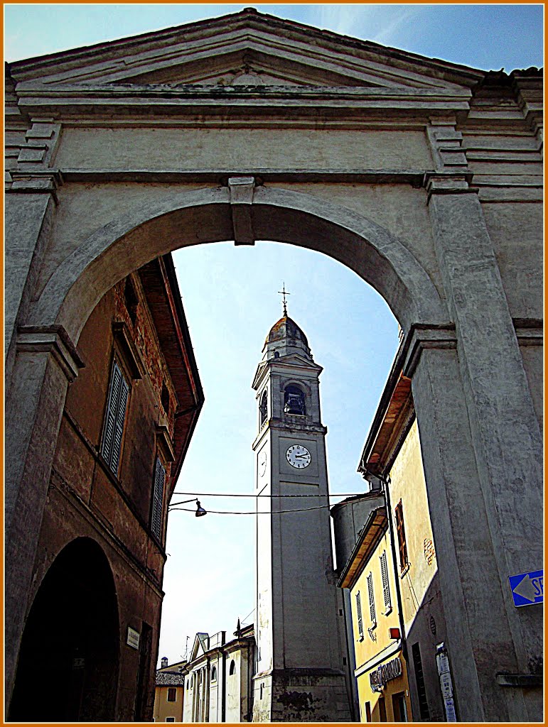 In VERTICAL...Architecture & Construction. The church tower of Isola Dovarese. by Johnny Poole