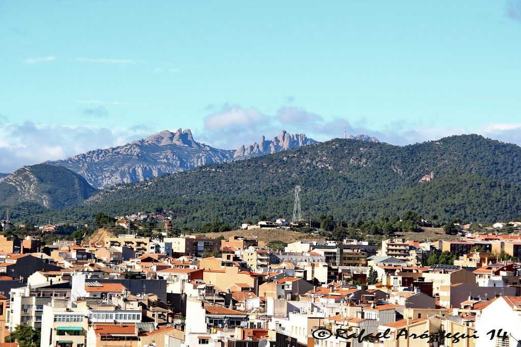 TERRASSA vista general i Montserrat by Rafael Aróztegui