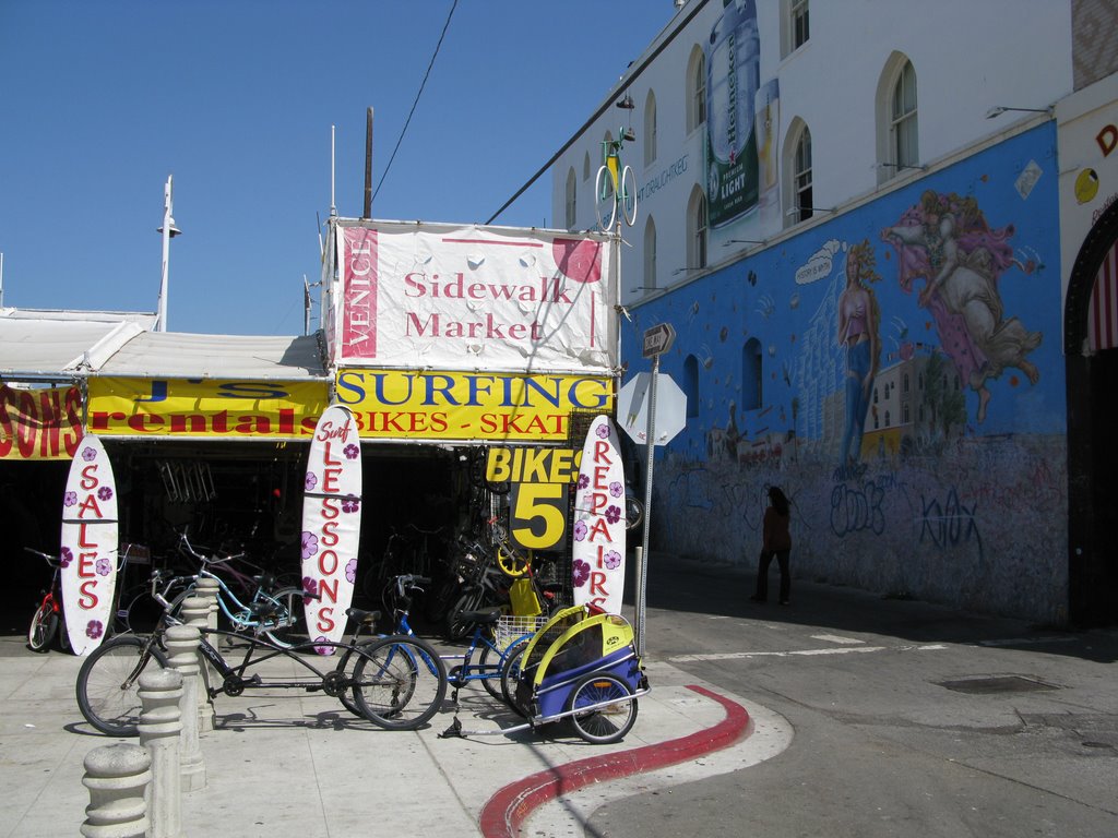 Venice, California, Painted Wall by Jean-Luc Daussy