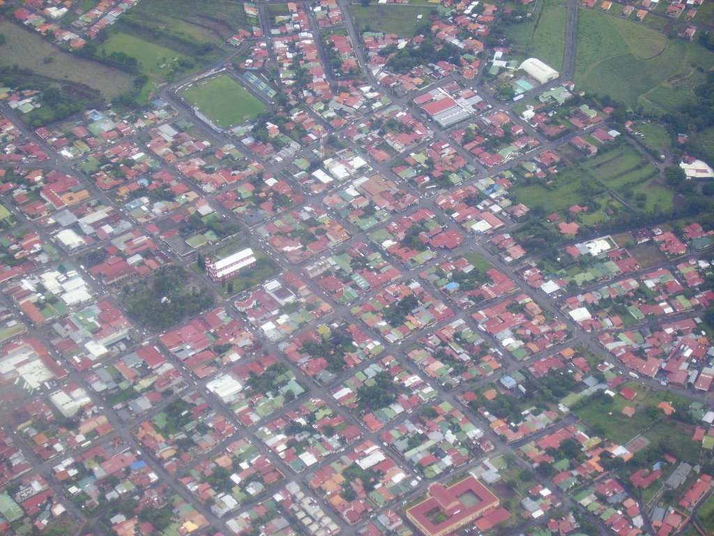 VISTA AEREA DE GRECIA, ALAJUELA, COSTA RICA by MARTIN EASTWOOD