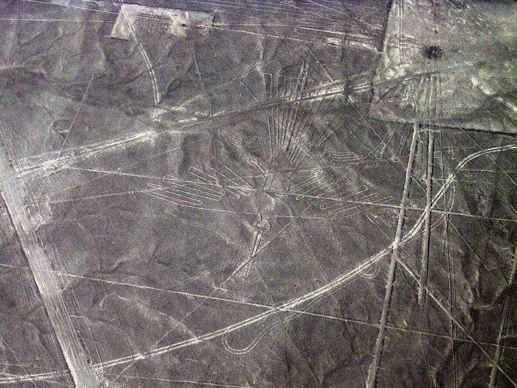 Le Pérou, les lignes de Nazca voici le Condor, la face plein Sud il est l'emblème du Pérou by Roger-11