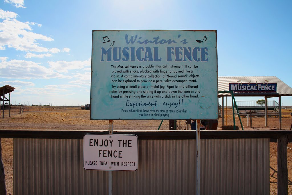 Musical Fence, Winton, QLD by katejoy77