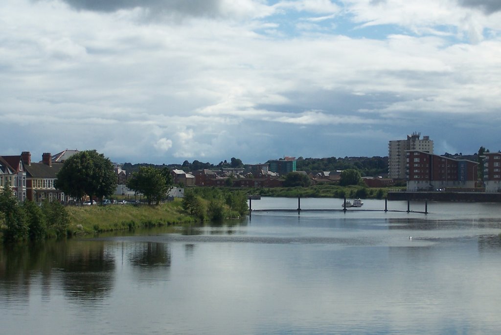 River Taff in Cardiff bay by Juliet Cullen