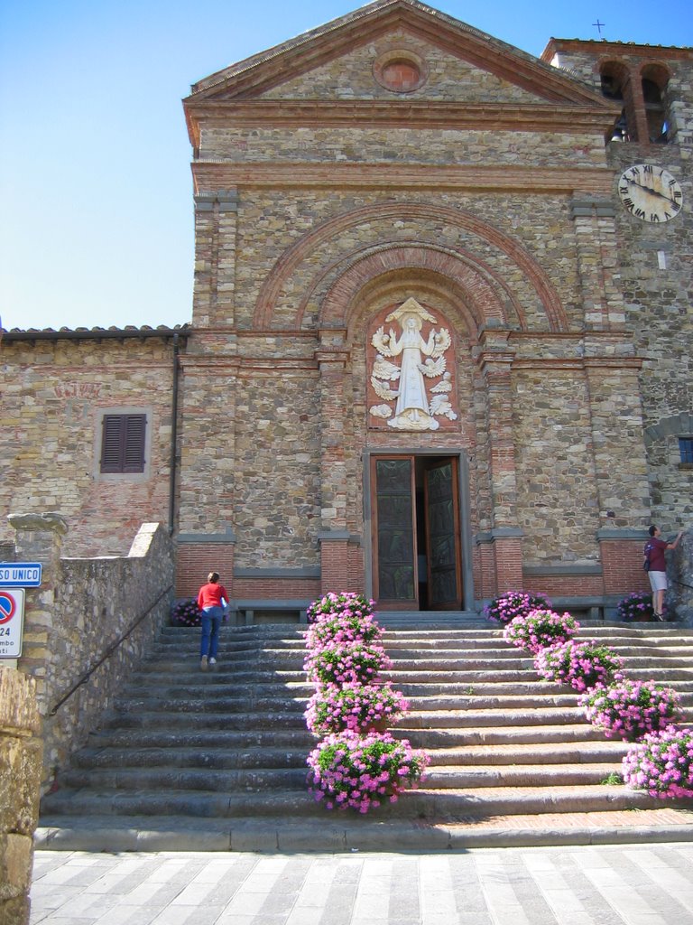 Church of Santa Maria (Santa Maria Assunta) in Panzano in Chianti by John A Forbes