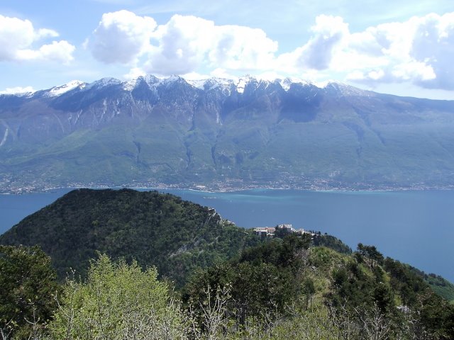 On the hiking path to Monte Piemp: view on Montecastello by Stefan Grötsch