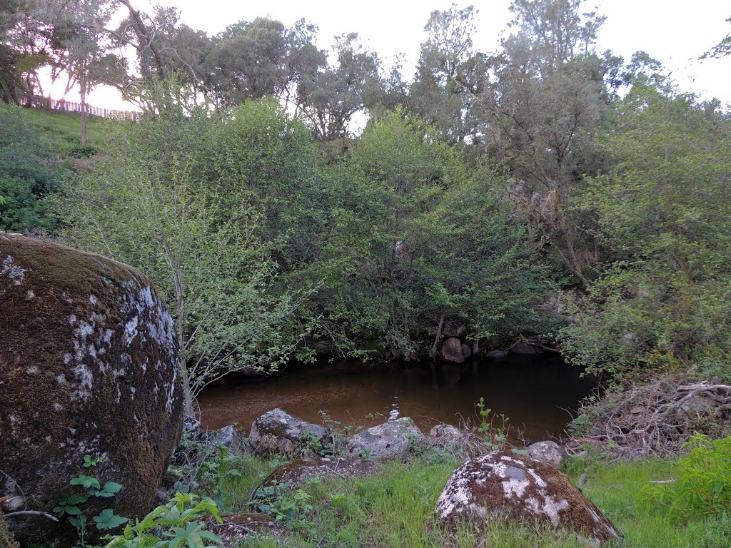 Giant Round Boulder - Secret Ravine Creek by Steve Schmorleitz, NationalParkLover.com