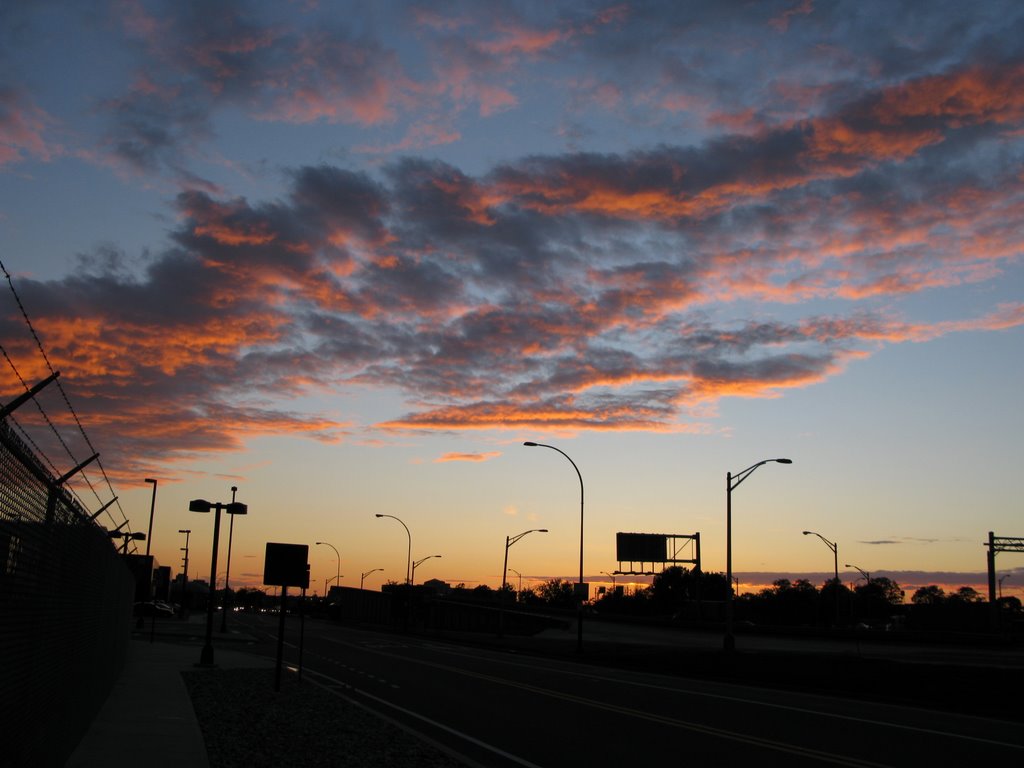 A sunset in Newark by retrodirective