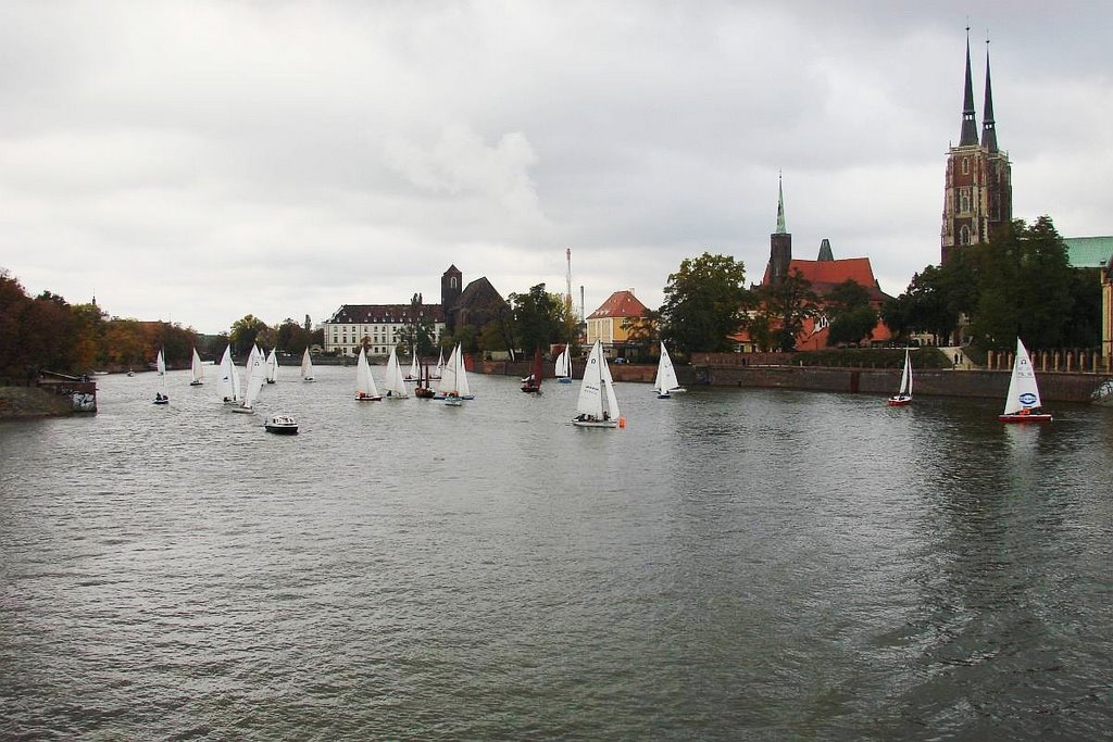 Regaty na Odrze * Regatta Odra River by Janina_Bieleńko