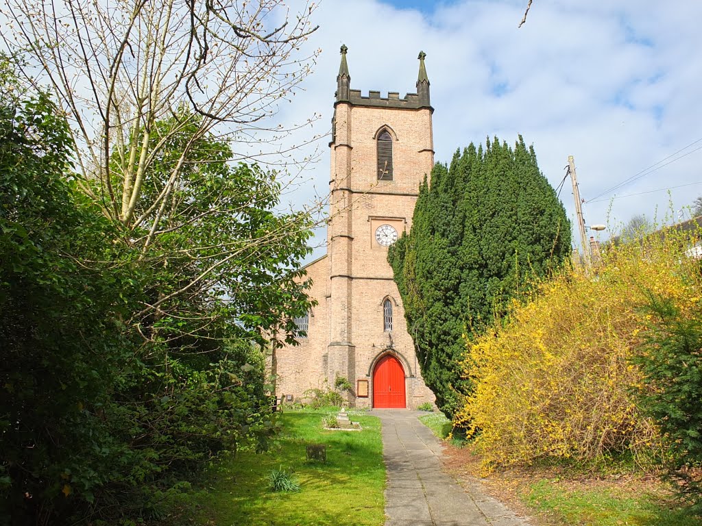 St Luke's Brick built church c1850, Ironbridge. by Bobsky.